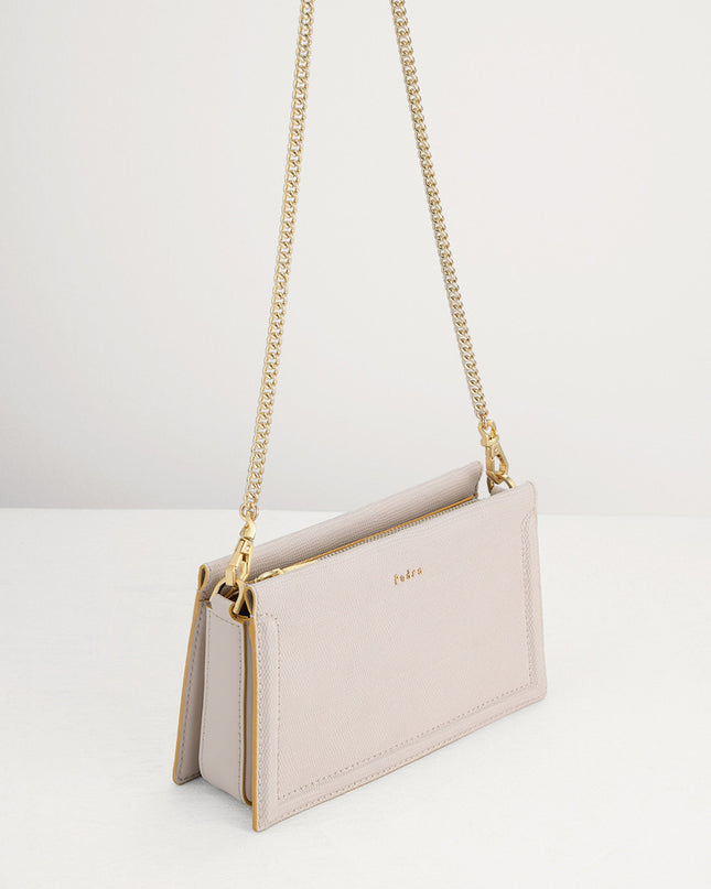 Multi-Way Lizard-Effect Leather Bag