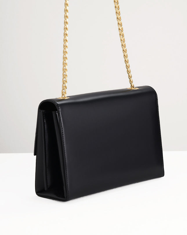 Front Flap Leather Shoulder Bag