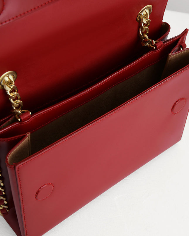 Front Flap Leather Shoulder Bag