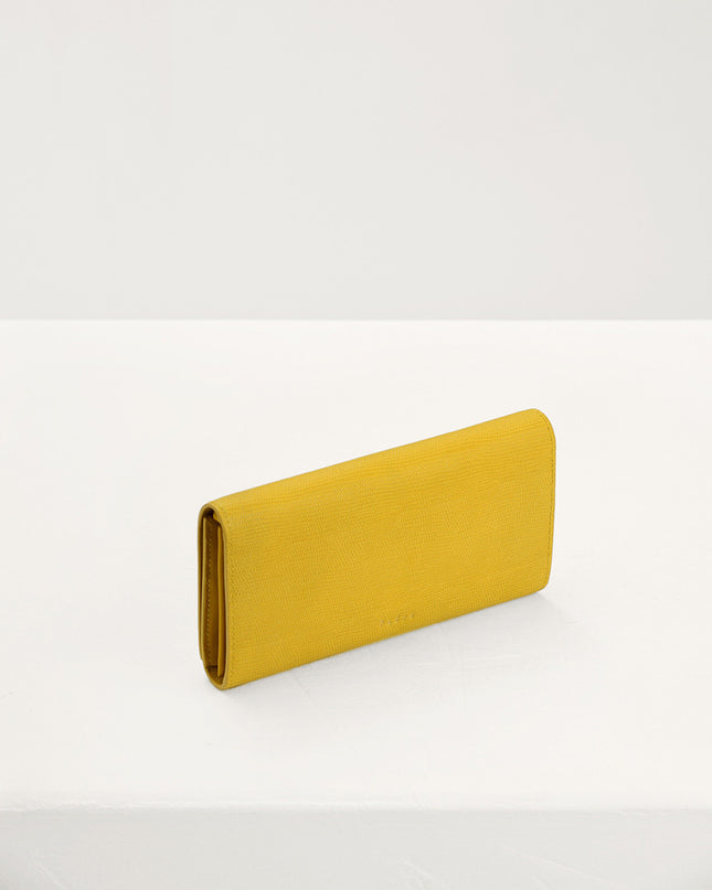 Lizard-Effect Leather Wallet On Chain