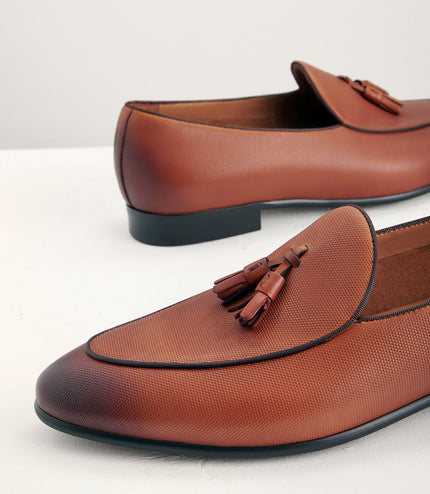 Leather Tasselled Loafers