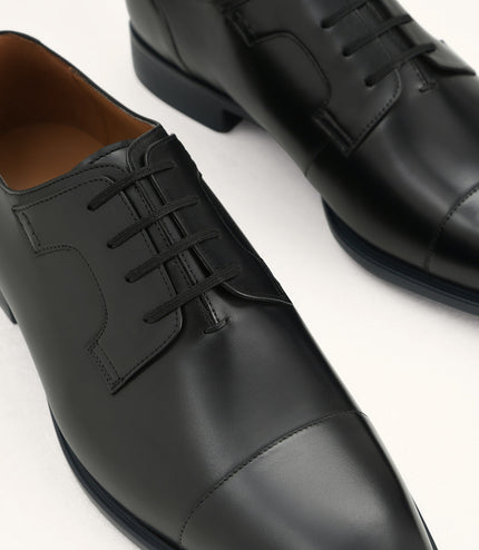 Pointed Toe Leather Derby Shoes