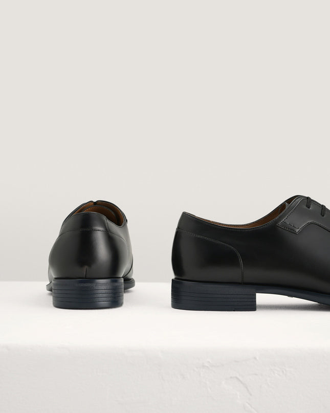 Pointed Toe Leather Derby Shoes