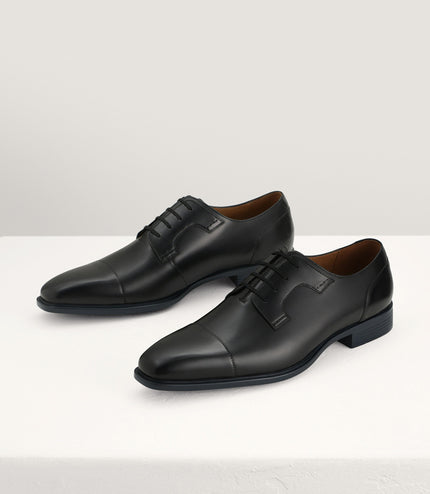 Pointed Toe Leather Derby Shoes