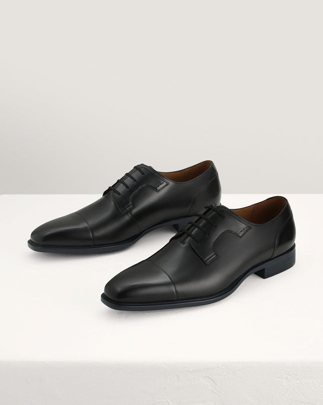 Pointed Toe Leather Derby Shoes