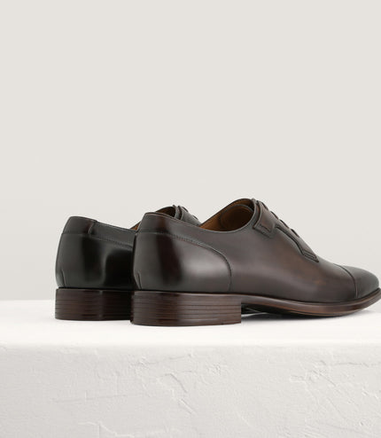 Pointed Toe Leather Derby Shoes