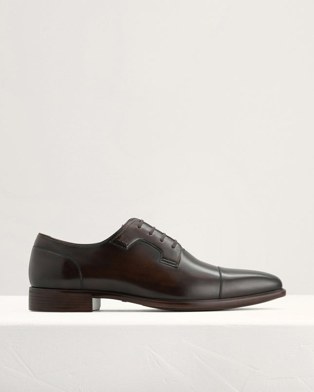 Pointed Toe Leather Derby Shoes