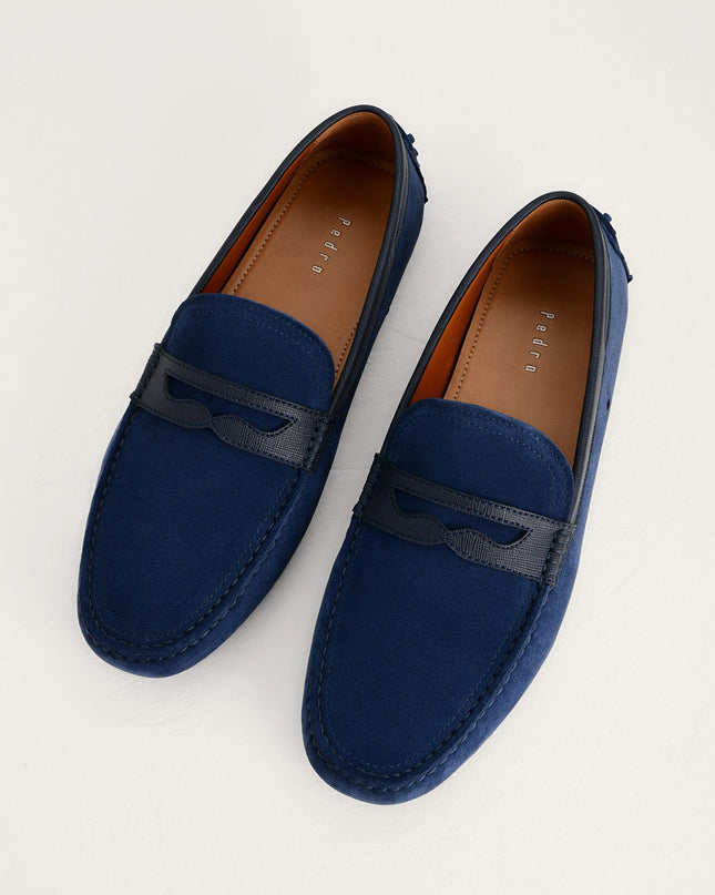 Suede Penny Moccasins