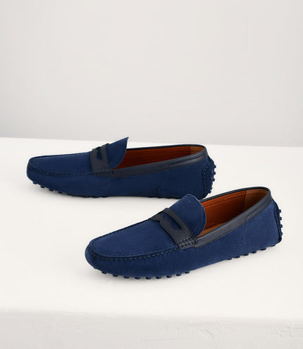 Suede Penny Moccasins