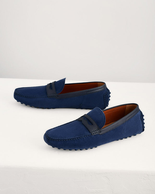 Suede Penny Moccasins