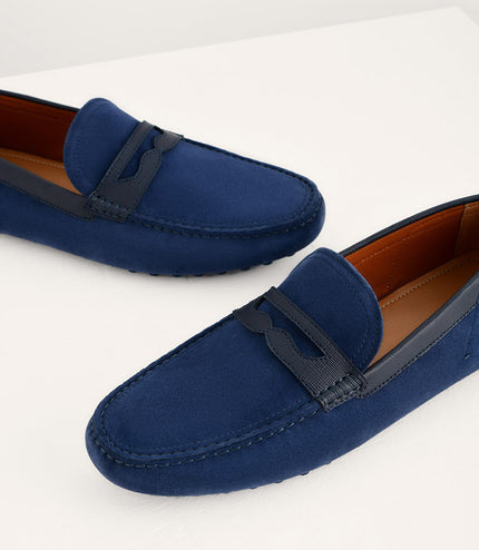 Suede Penny Moccasins