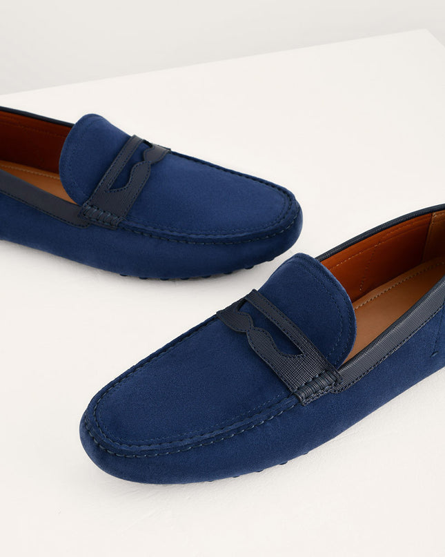 Suede Penny Moccasins
