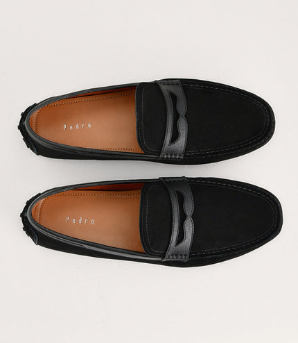 Suede Penny Moccasins
