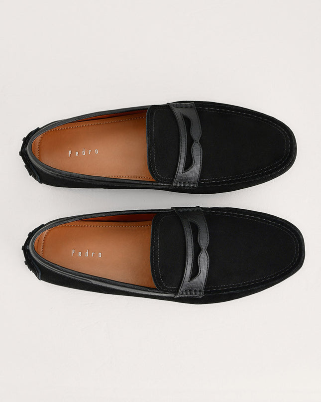Suede Penny Moccasins