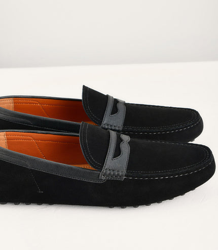 Suede Penny Moccasins