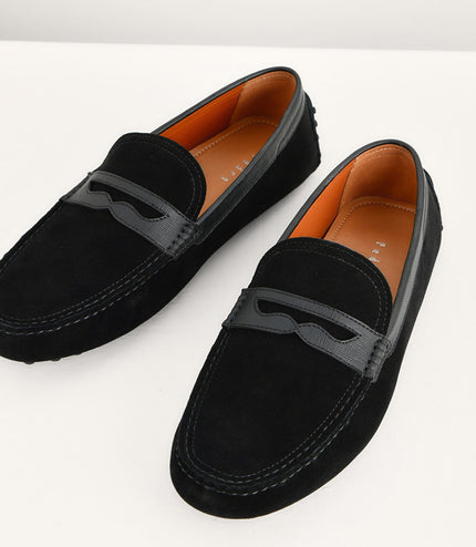Suede Penny Moccasins