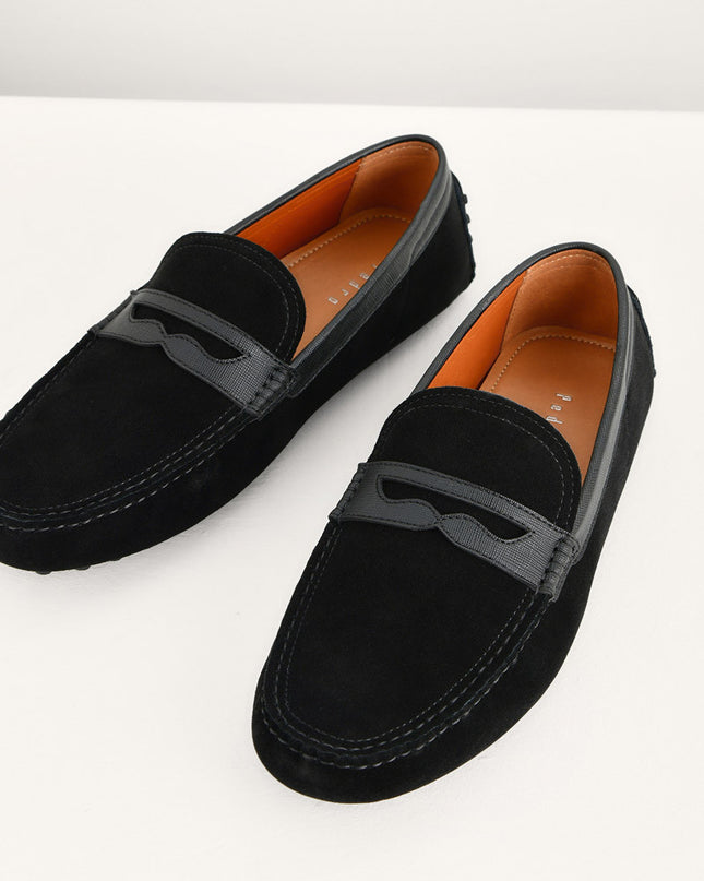 Suede Penny Moccasins
