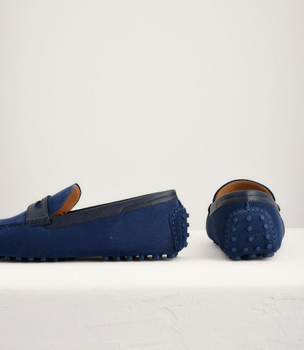 Suede Penny Moccasins
