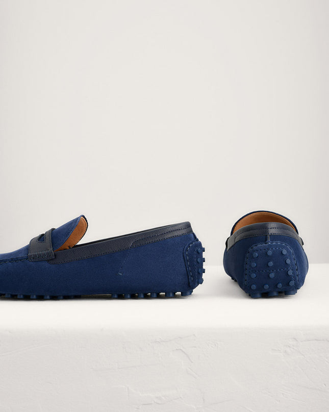 Suede Penny Moccasins