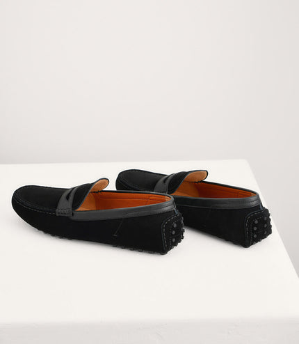 Suede Penny Moccasins
