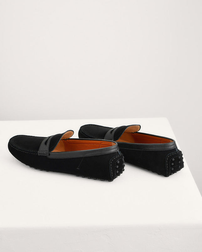 Suede Penny Moccasins