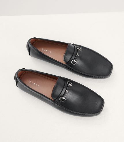 Horsebit Leather Moccasins