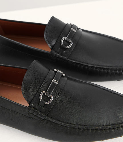 Horsebit Leather Moccasins