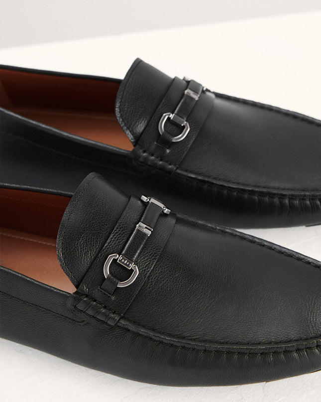 Horsebit Leather Moccasins