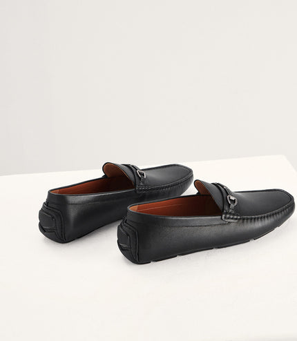 Horsebit Leather Moccasins