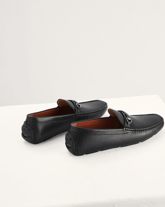 Horsebit Leather Moccasins