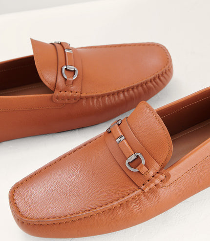 Horsebit Leather Moccasins