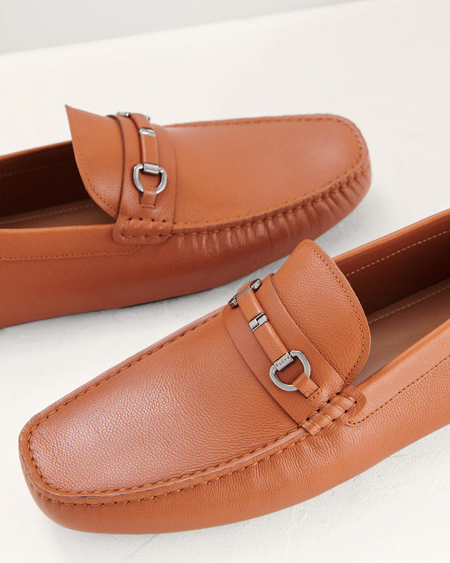 Horsebit Leather Moccasins