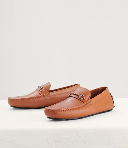 Horsebit Leather Moccasins