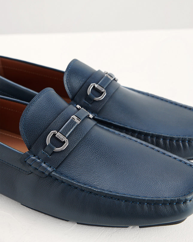 Horsebit Leather Moccasins