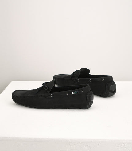 Bow-Detailed Nubuck Moccasins