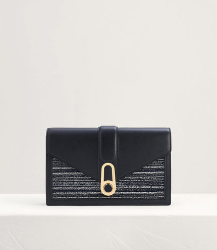 Shoulder Bag with Precious Stone Lock