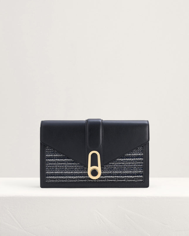 Shoulder Bag with Precious Stone Lock