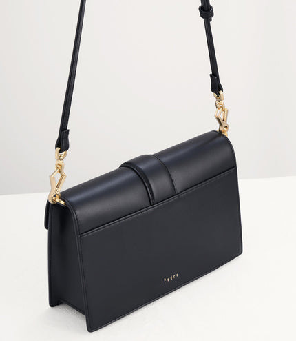 Shoulder Bag with Precious Stone Lock