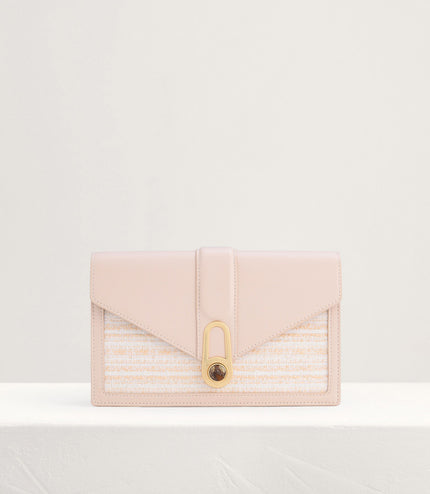 Shoulder Bag with Precious Stone Lock