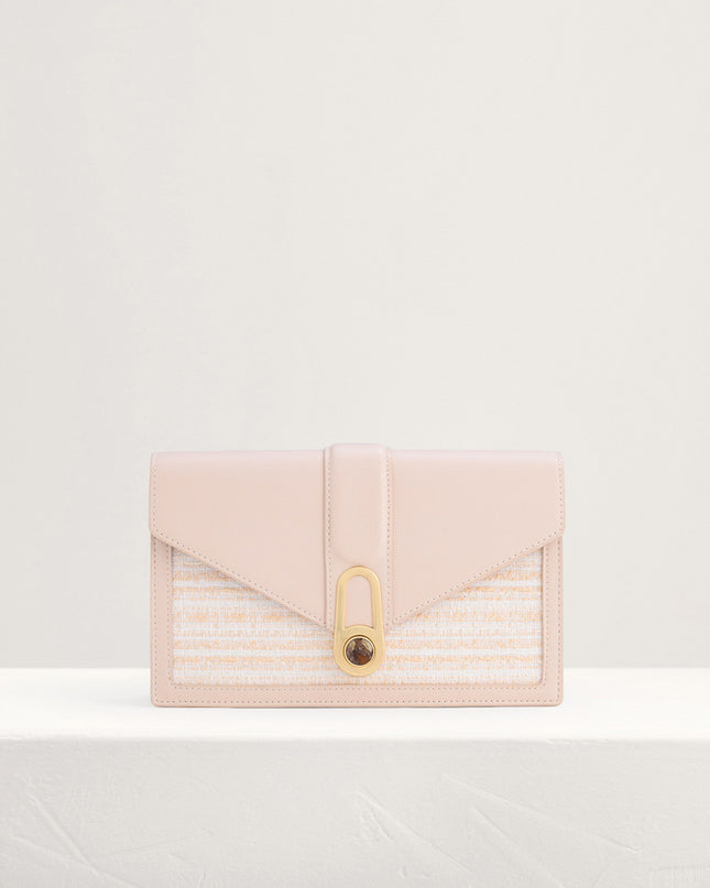 Shoulder Bag with Precious Stone Lock