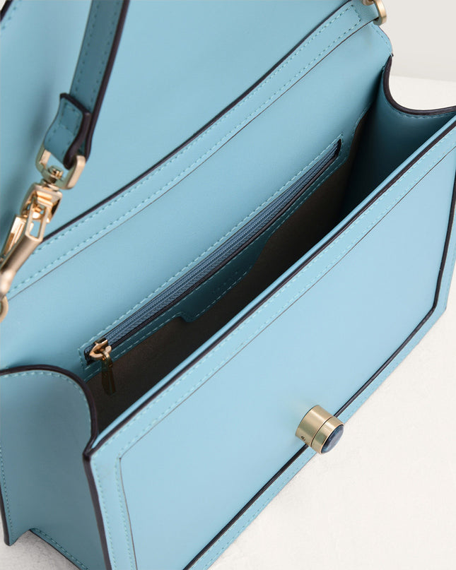 Shoulder Bag with Precious Stone Lock