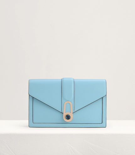 Shoulder Bag with Precious Stone Lock