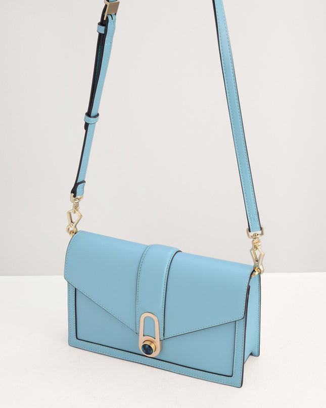 Shoulder Bag with Precious Stone Lock
