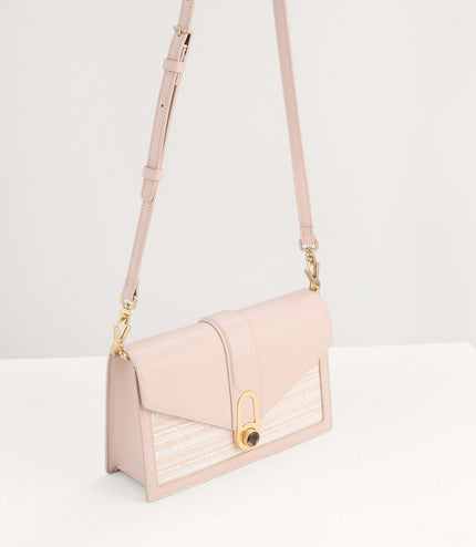 Shoulder Bag with Precious Stone Lock
