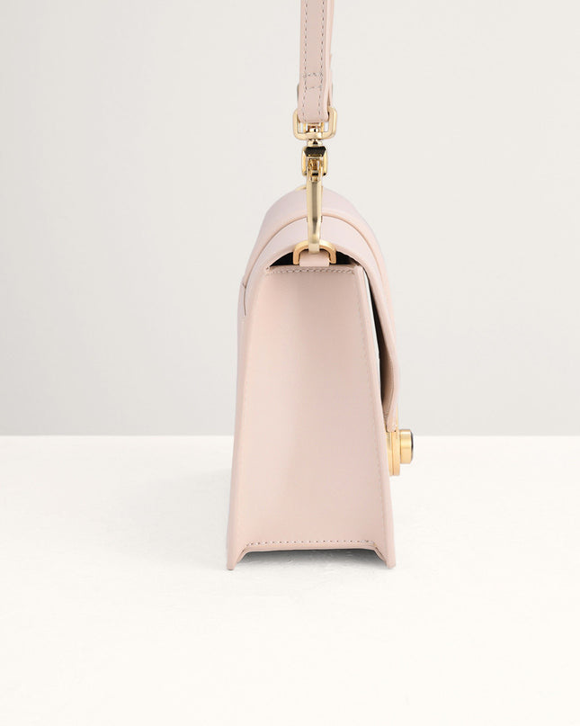 Shoulder Bag with Precious Stone Lock