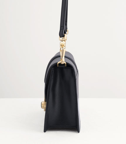 Shoulder Bag with Precious Stone Lock