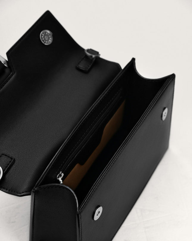 Mini Buckled Front Flap Bag