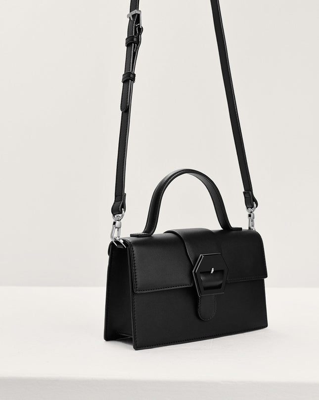 Mini Buckled Front Flap Bag