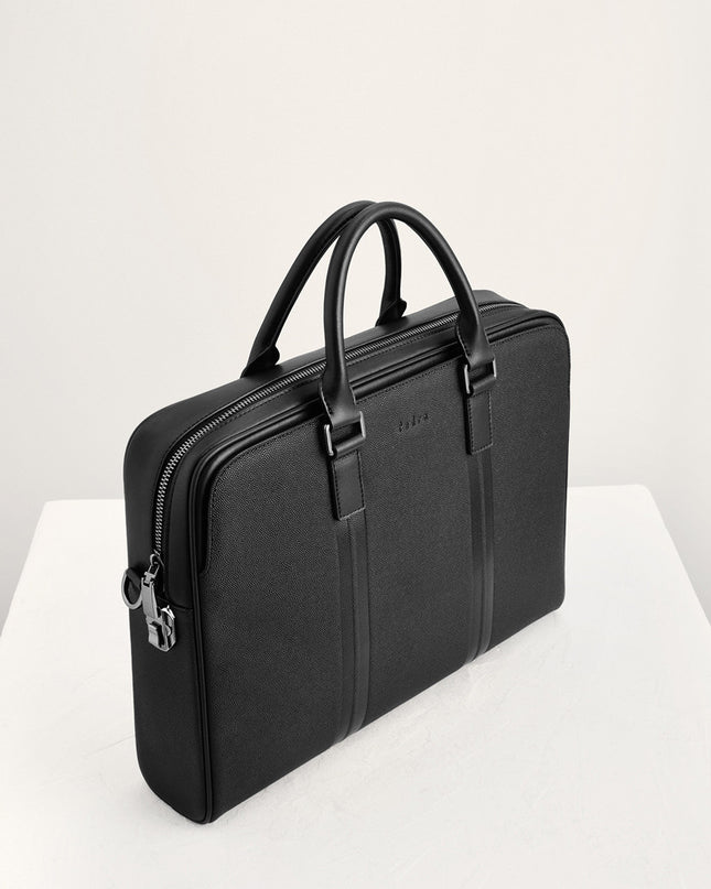 Leather Briefcase with Lock