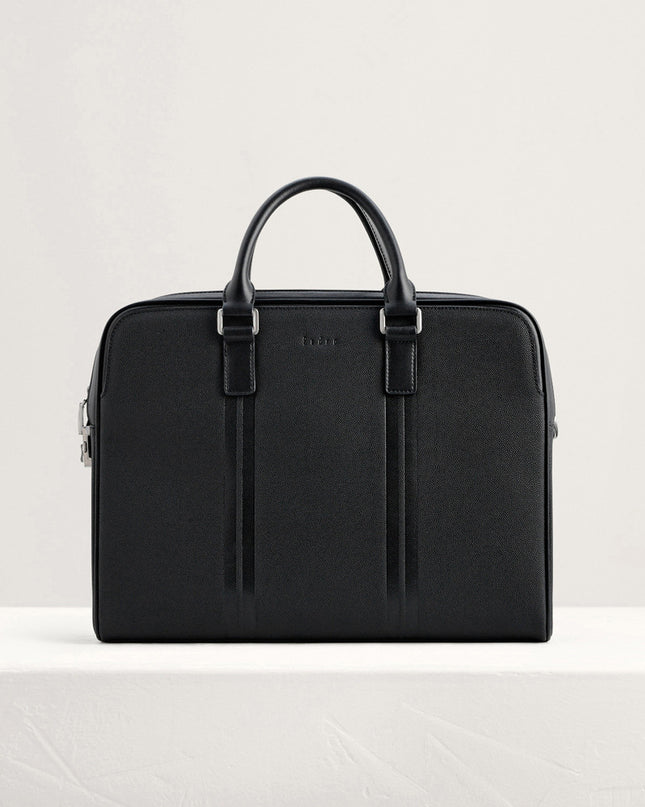Leather Briefcase with Lock